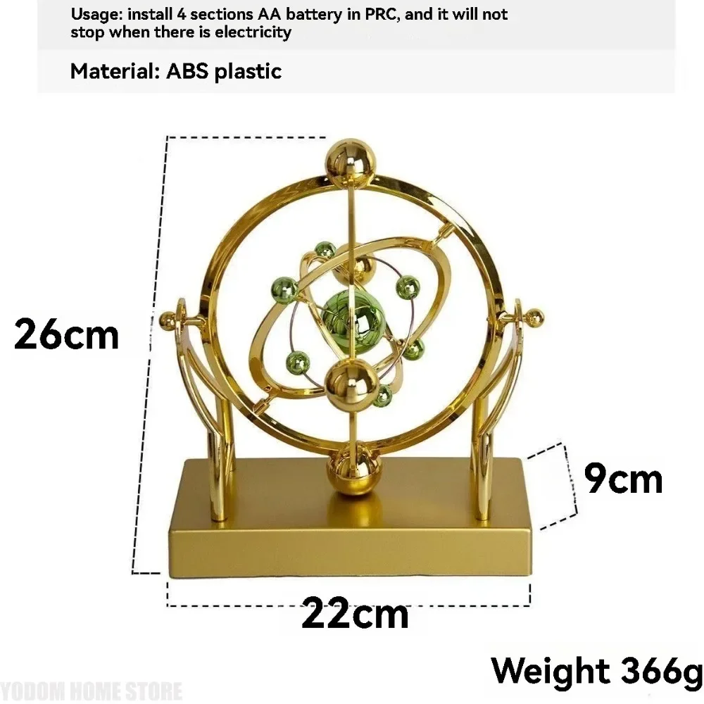 Perpetual Motion Machine Celestial Orbit Pendulum Kinetic Art Desk Decor Astronomy Model For Home Office