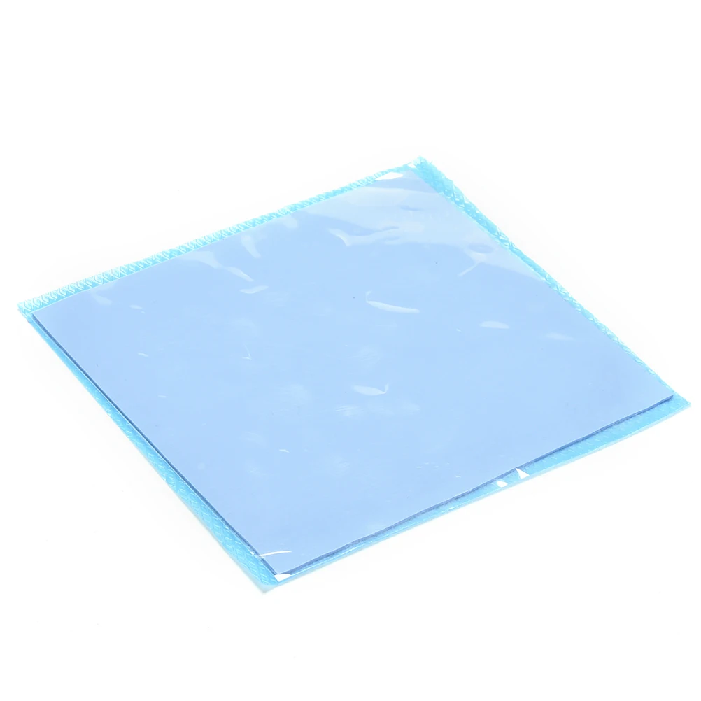 【MK】100mmx100mmx1mm Blue Heatsink Cooling Thermal Conductive Uncut Silicone Pad