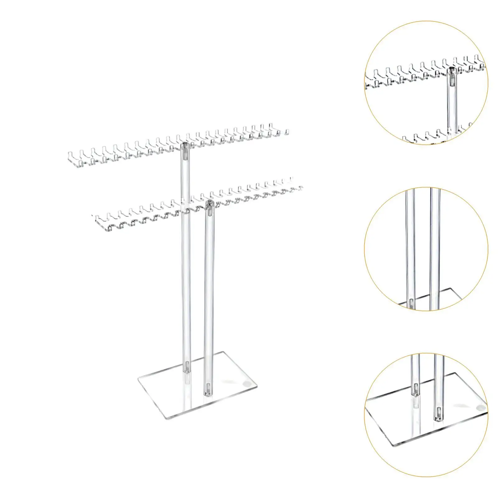 Kettinghouder Stand Sieraden Organisator Multifunctioneel Acryl Helder Eenvoudig