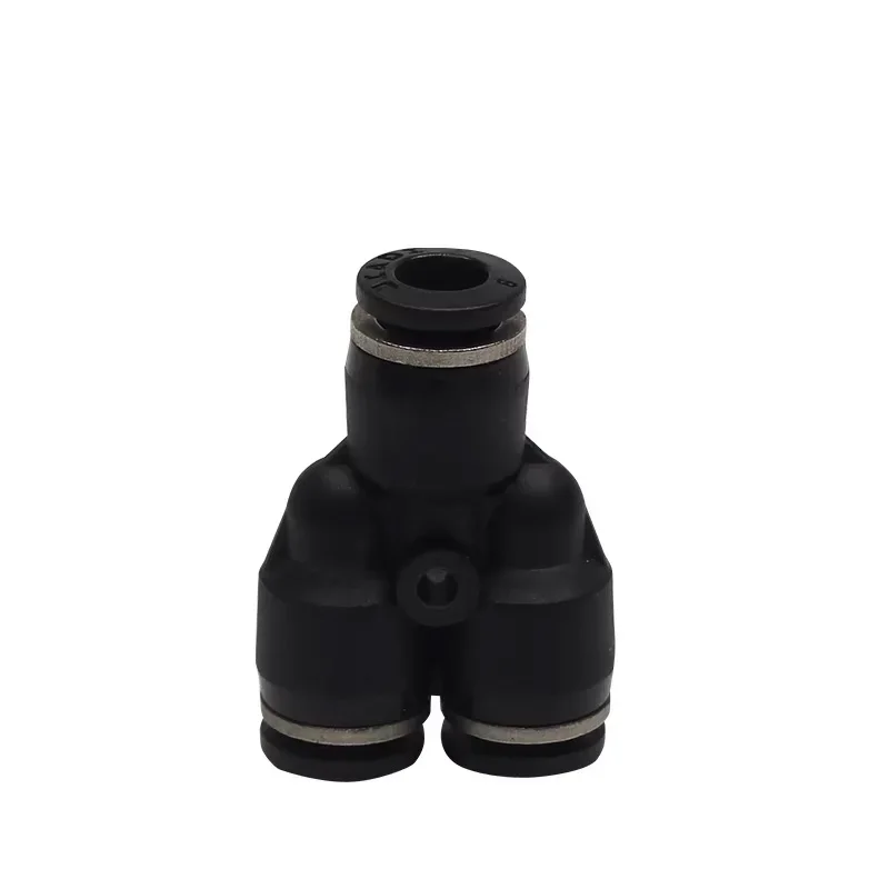 

One touch fitting PE Union tee PY union “Y” 3 Way Port Air Pneumatic 4 6mm 8 10 12 16mm OD Hose Tube Quick Push in Pipe Fitting