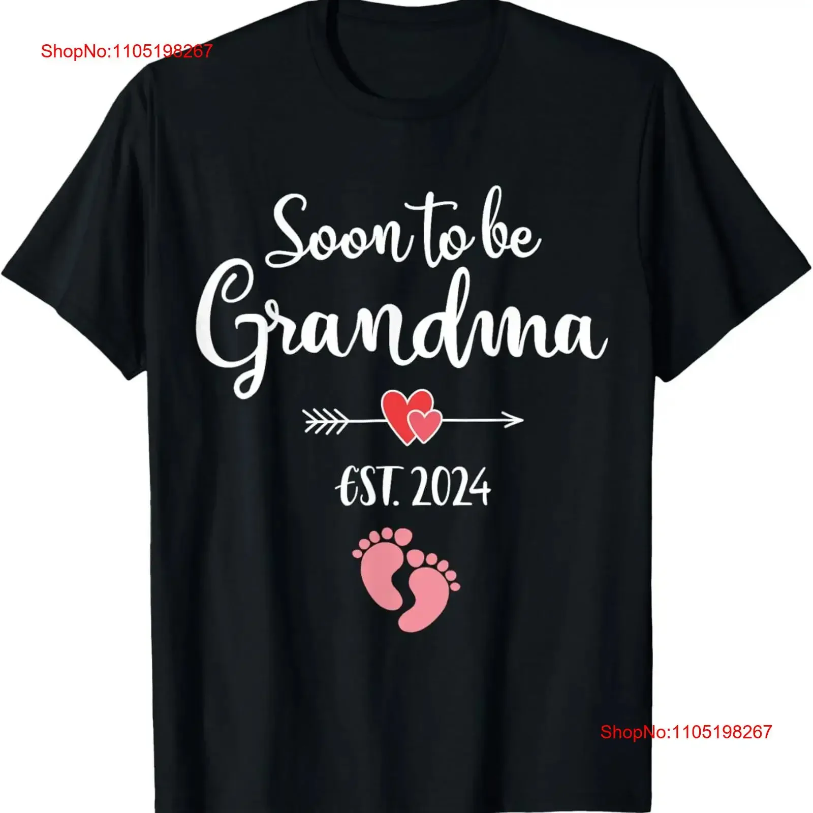 

Soon to be grandma 2024 pregnancy announcement baby shower T Shirt vintage Washed Breathable Comfortable homme Unisex Soft