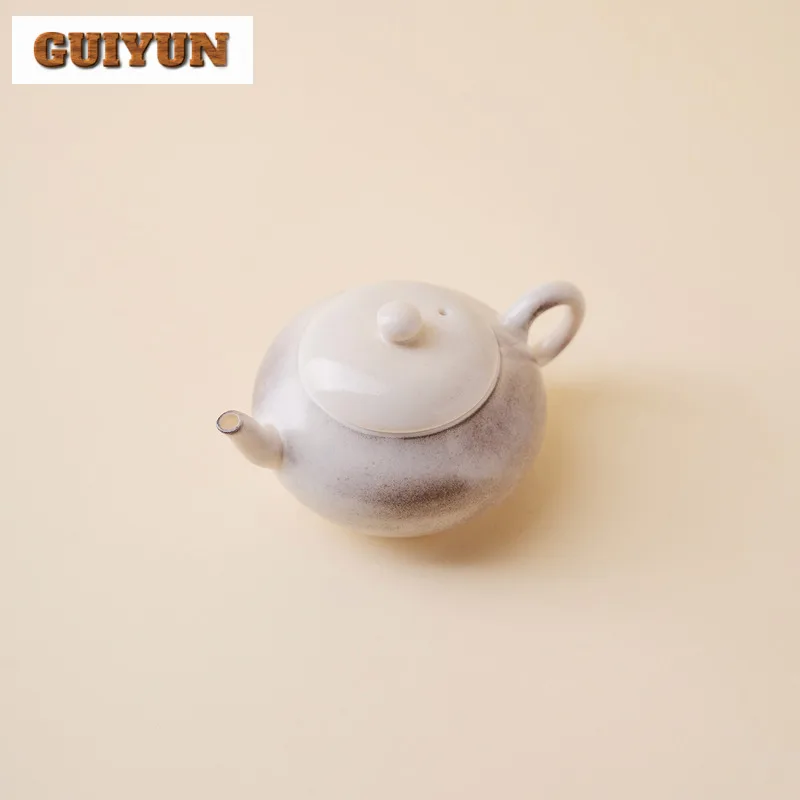 Kiln Flambed Glazed Teapot Vintage Tea Infuser Pot Tea Making Kettle With Filter Tieguanyin Teaware Accessories Ornaments Craft - view 6