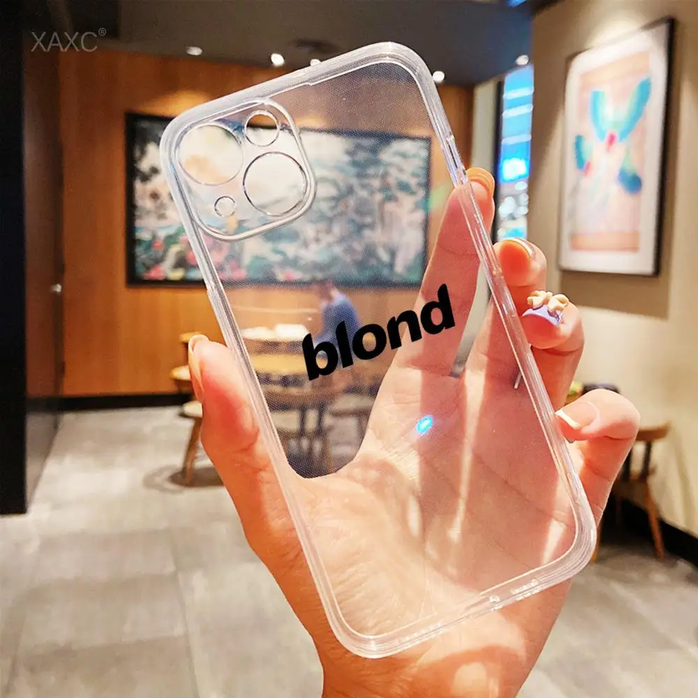 Singer Frank Blonde Oceans Hot Phone Case For iPhone 16 15 14 13 12 11 Mini Pro Max X XR XSMax 7 8 Plus SE20 Transparent Cover