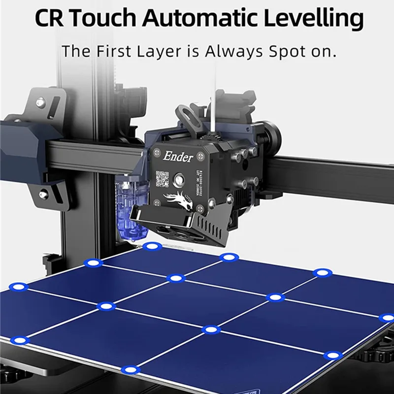 Creality-Ender 3 S1 3D 프린터, 고정밀, 듀얼 z축, 업그레이드 된 스프라이트, 듀얼 기어 직접 압출기, CR 터치, 자동 베드 레벨링