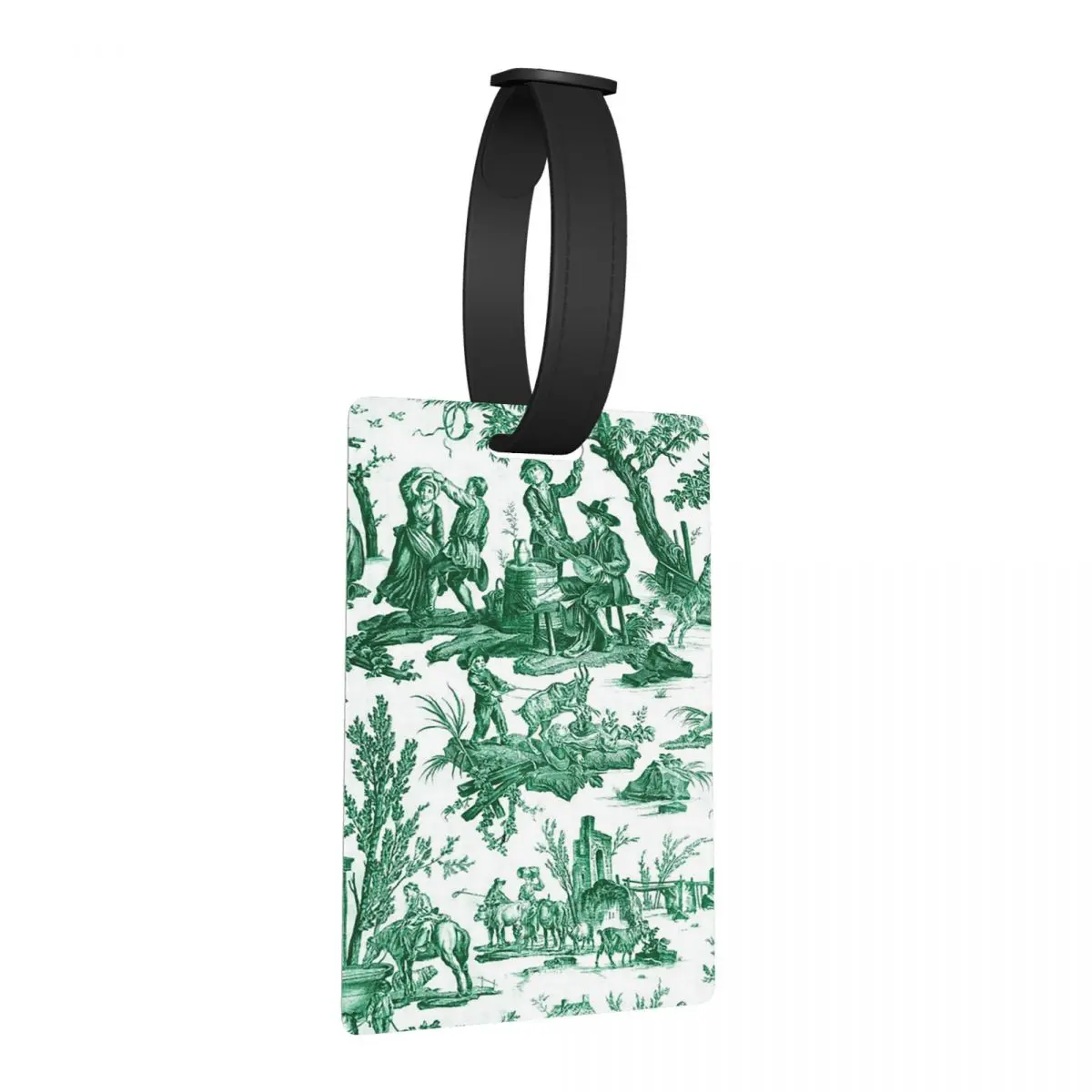 

Vintage French Toile De Jouy Motif Luggage Tags Suitcase Accessories Travel Baggage Boarding Tag Label Holder ID Name Address