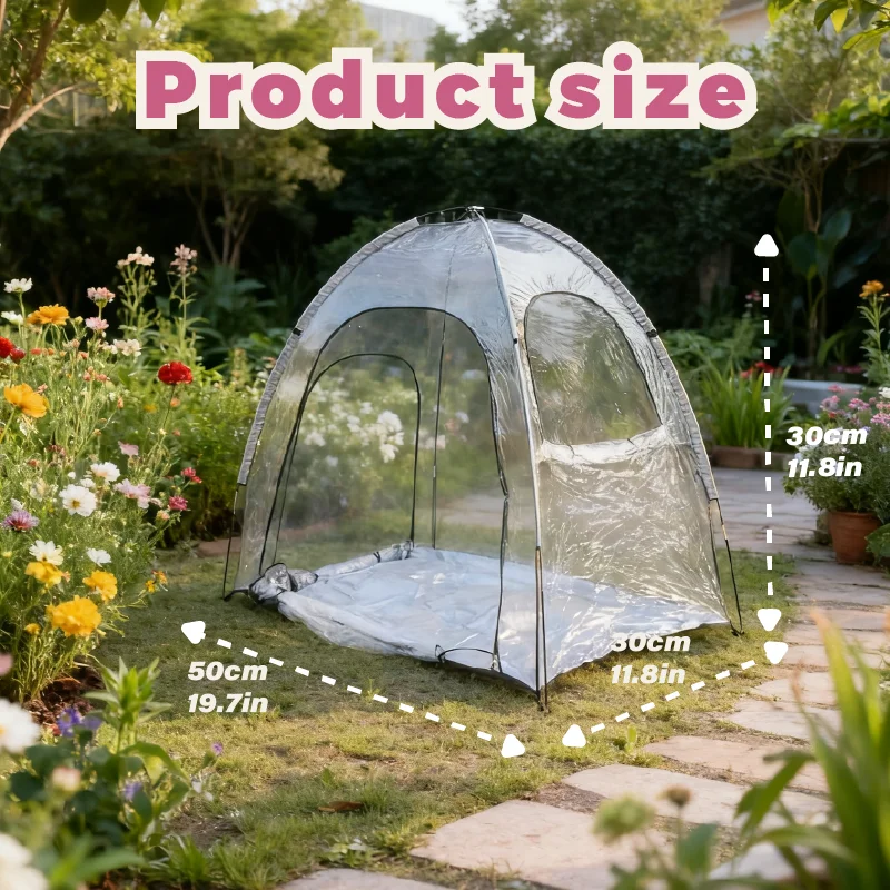

Прозрачный портативный зимний укрытие для растений от мороза для садов и огородов, легко перемещаемый инструмент для защиты и ухода за растениями