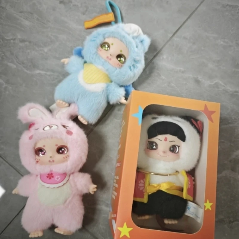 Nette Cartoon Tier Plüsch Spielzeug Schlüsselbund Mädchen Rucksack Hase Puppe Anhänger Kätzchen Auto Hängende Dekoration Weihnachten Geburtstag Geschenk