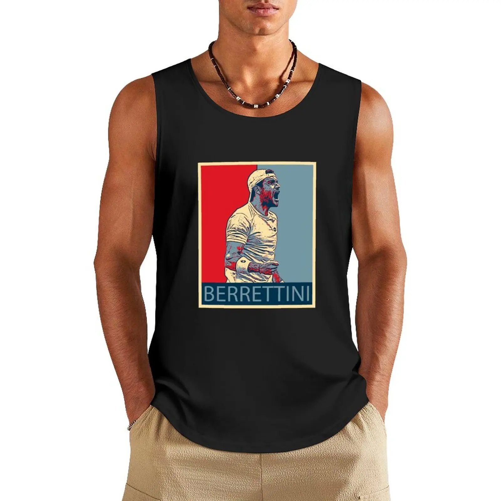 

Matteo Berrettini Tank Top gym t-shirts man men clothing Sleeveless men