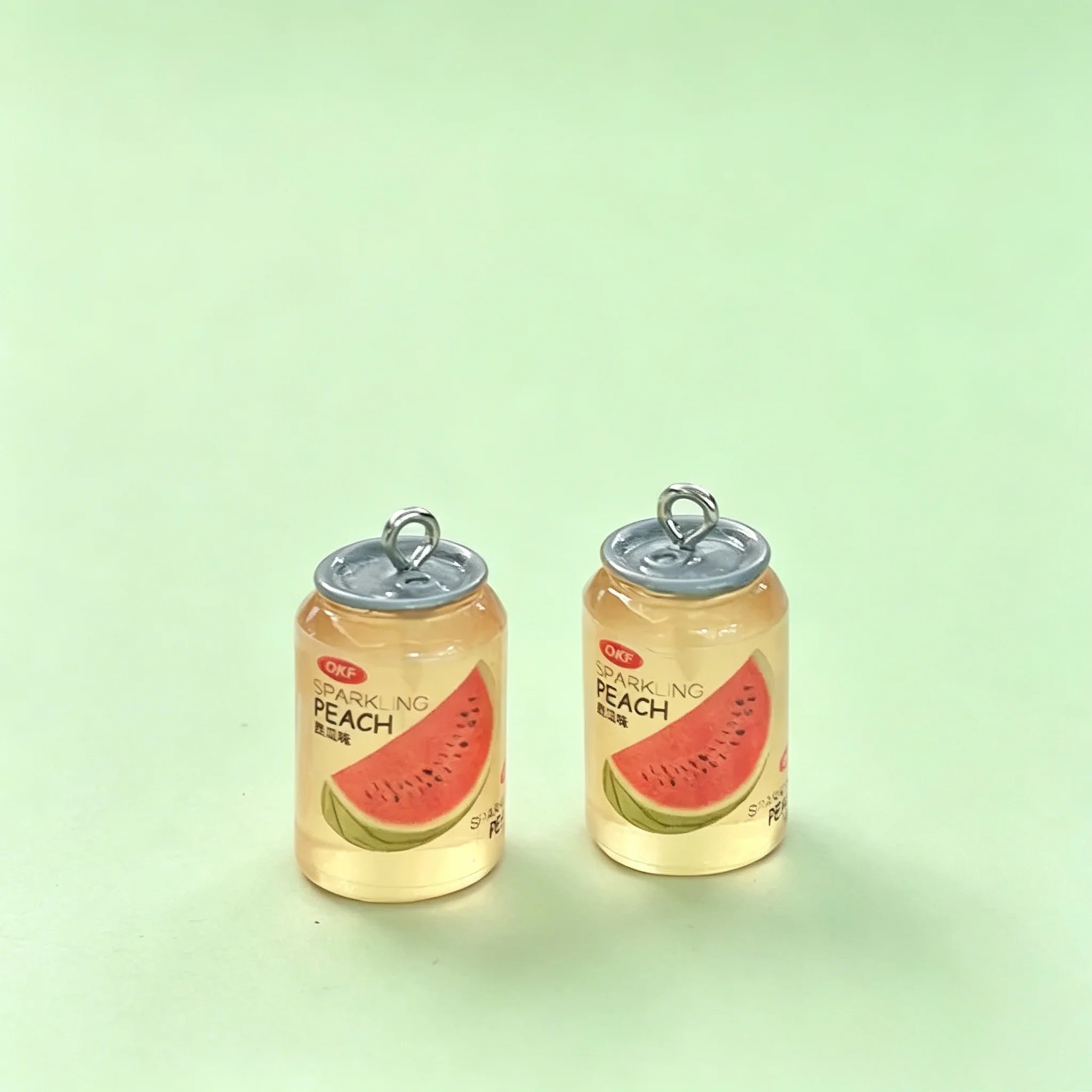 10pcs Mini Luminous Soda Can Pendants for DIY Earring & Necklace