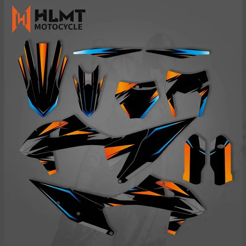 HLMT New Motorcycle Team Graphic Decals Stickers For KTM EXC EXCF XC XCF 2020 - 2022 SX SXF 2019-2021 125 200 250 300 350