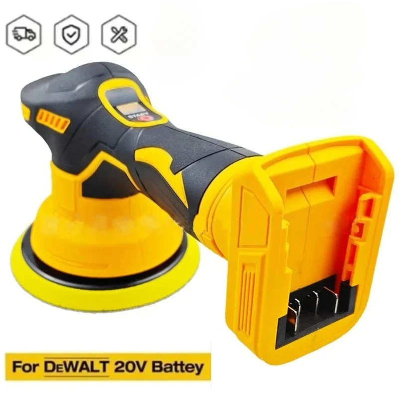 Cordless 20V Electric Car Polisher with 8 Gears - Auto Polishing Machine for Waxing, Sanding, and Sealing Power Tools