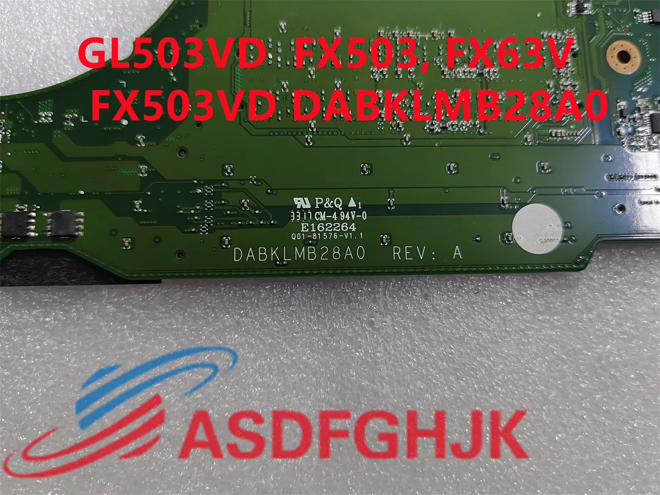 Imagem -03 - Placa-mãe do Portátil Apropriado para Asus Fx503 Fx63v Fx503vdgl503vd I77700hq I5-7300hq Gtx1050 Original Dabklmb28a0