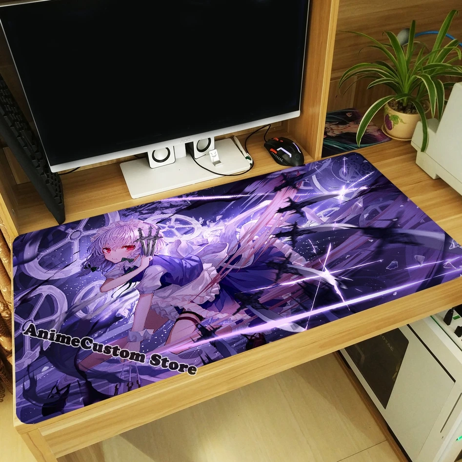 Anime Izayoi Sakuya Cosplay Anti-slip Thicken Mouse Pad Mice Mat Gaming Keyboard Mat Otaku Playmat Gift