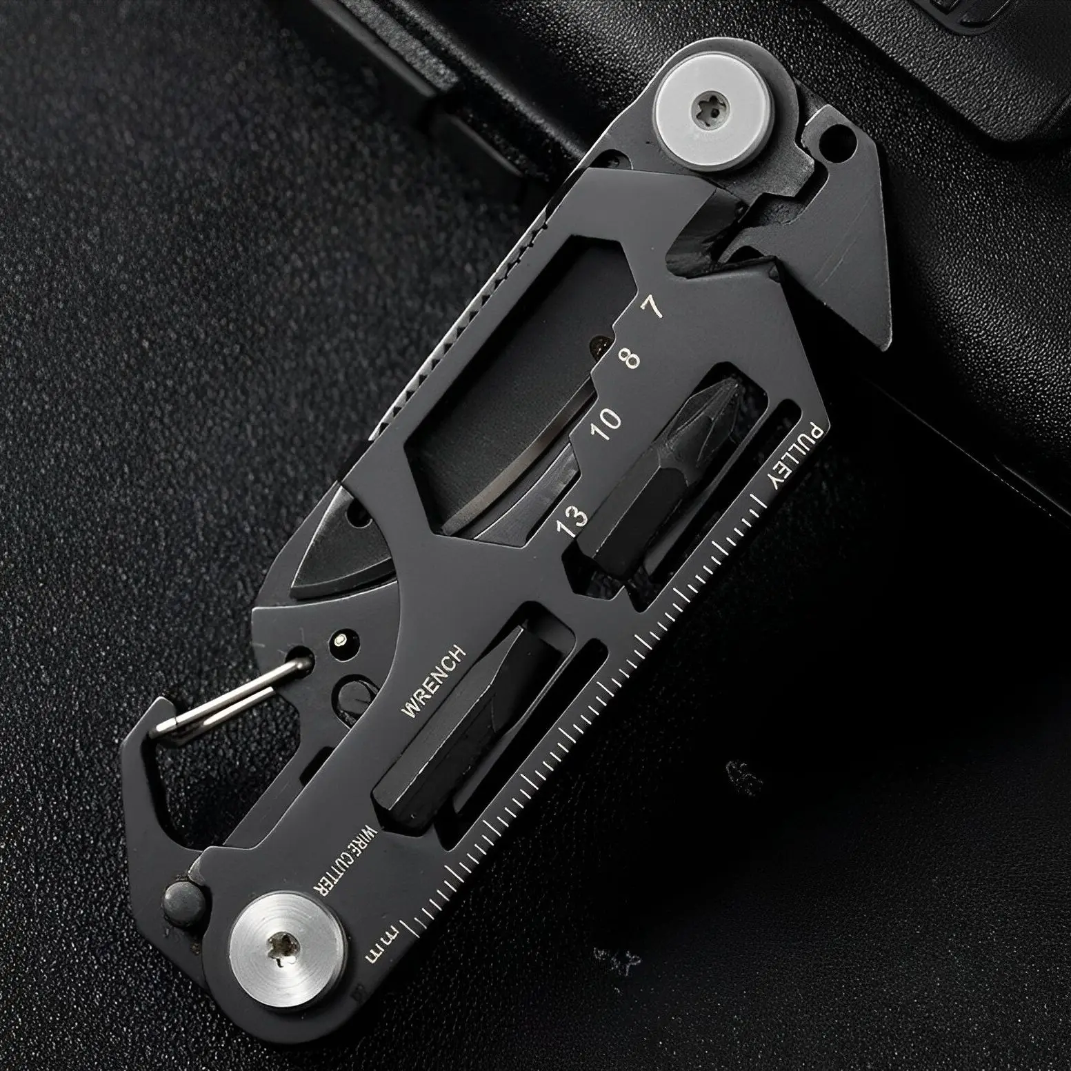 Multifunctional Outdoor Tool Combination Card Folding Tactical Scissor Army Knife Mini Bicycle Repair EDC Camping Gear Equipment - view 6