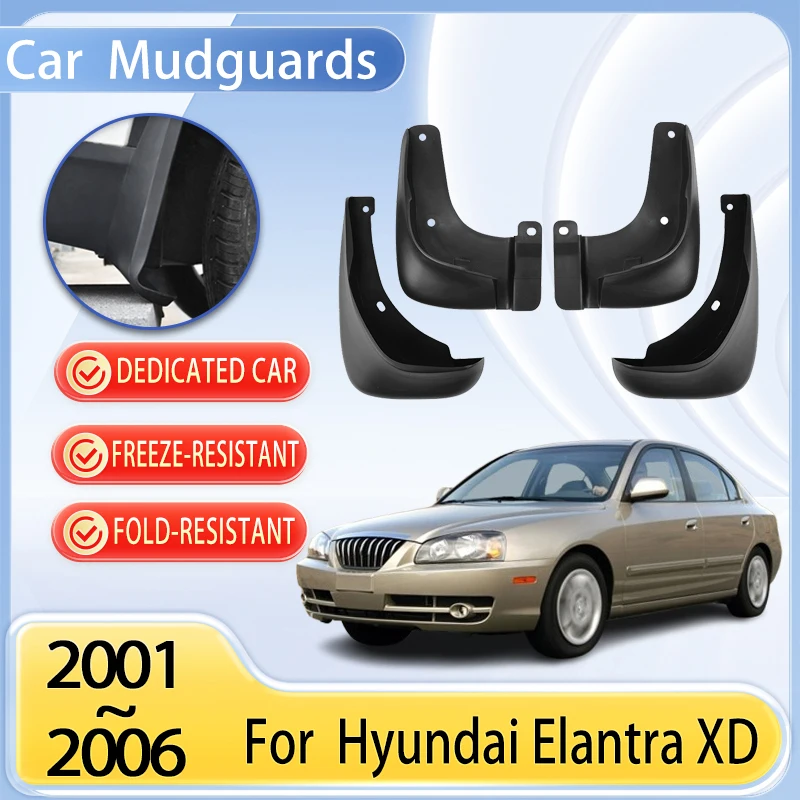 

Car Mudguards Parts For Hyundai Elantra Avante XD Accessories 2001~2006 Mudflaps Tool Splashs Fenders Flare Cover Guard Auto Mud