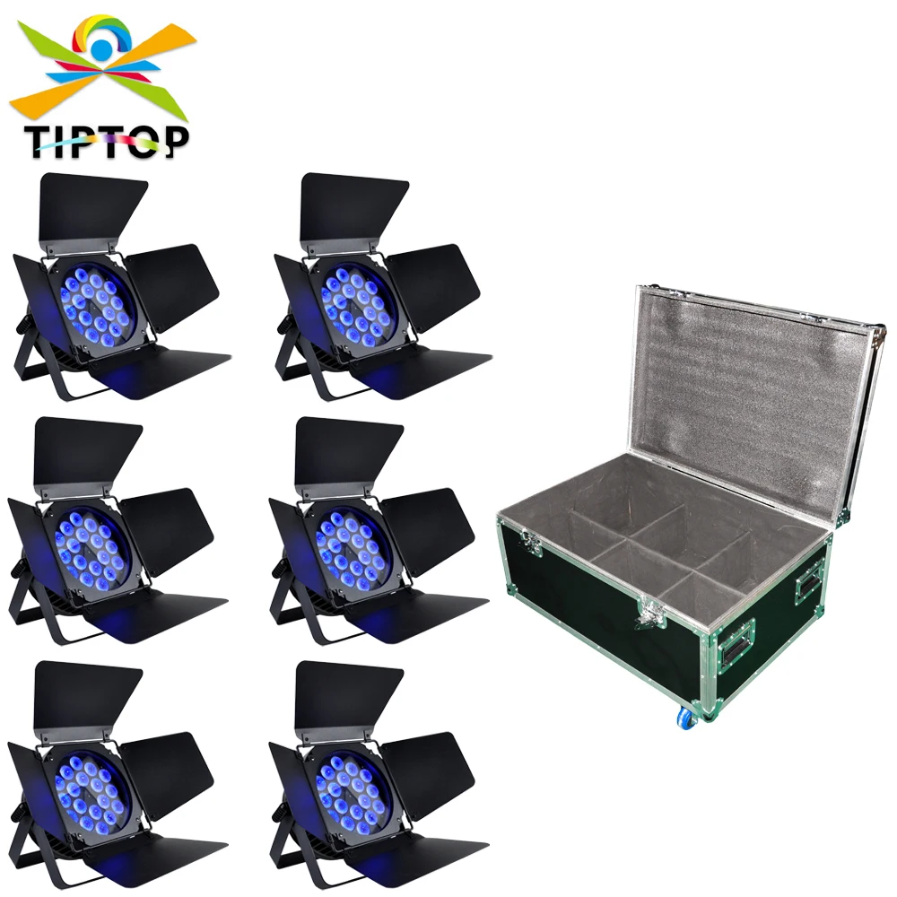 

Freeshipping 18x9W Led lighting DMX512 3/7CH Waterproof LED Par Light Blowing Fan Low Noise Aluminum Case Heat Dissipate