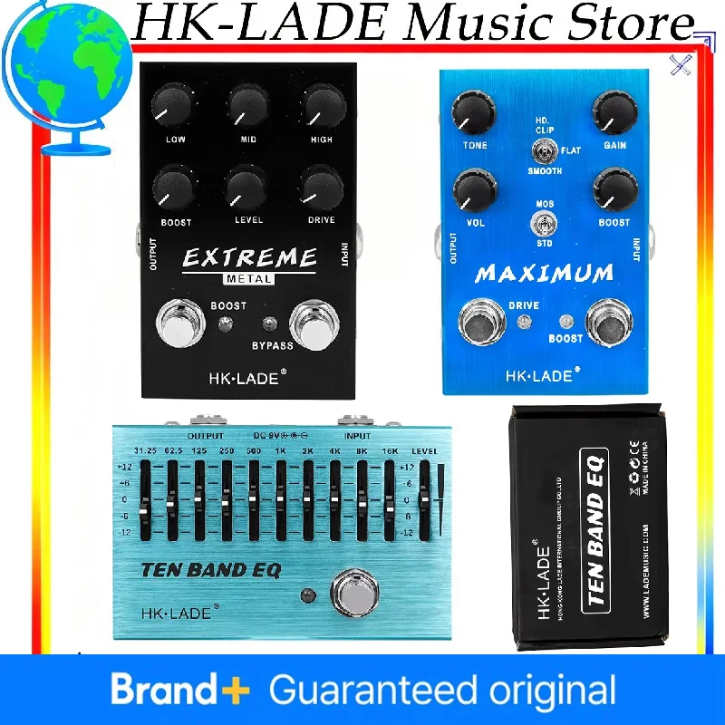 

HK-LADE педаль эффектов для электрогитары EXTREME металлическая педаль искажения с высоким коэффициентом усиления эффекты Overdrive аксессуары и детали для гитары