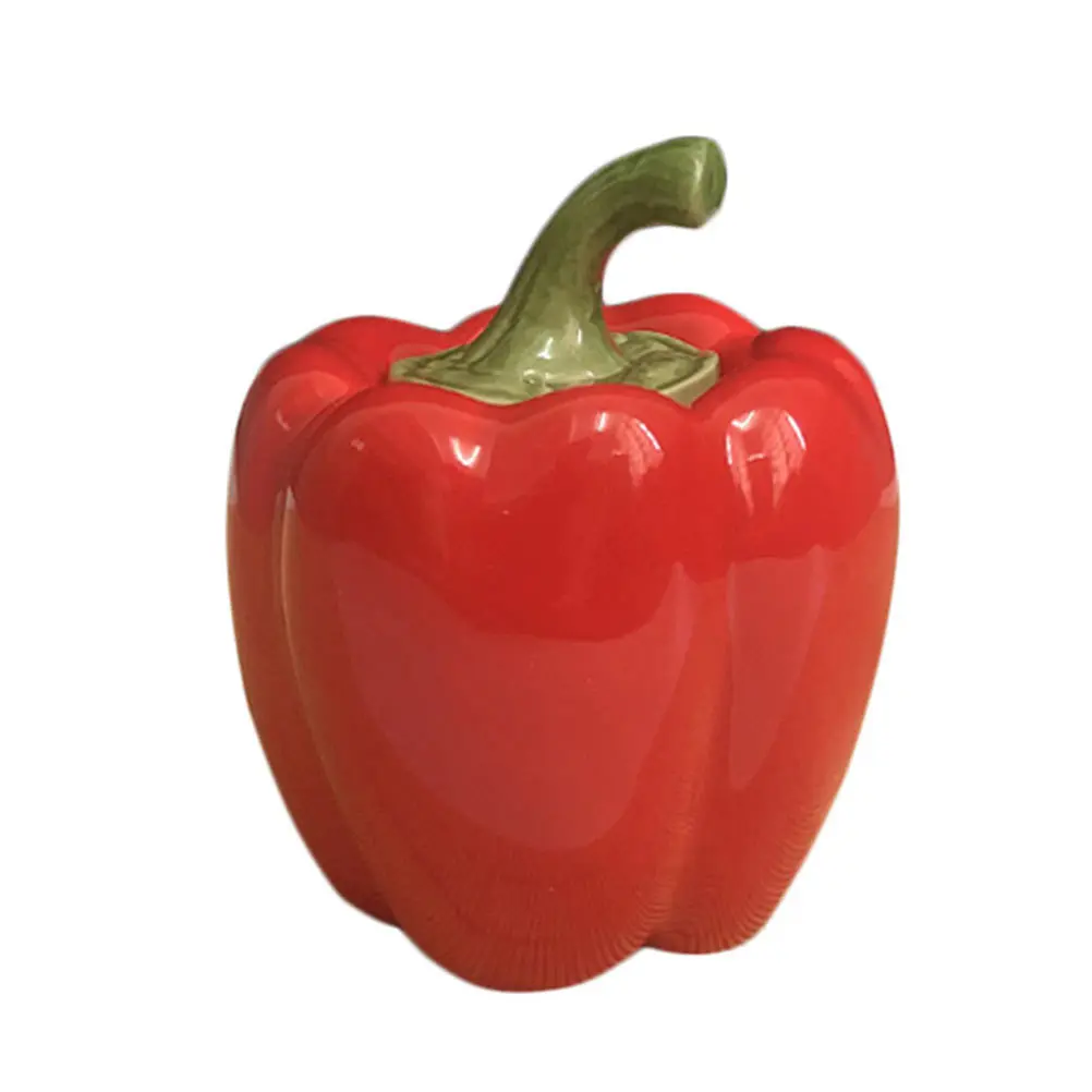 

Multi-Function Ceramic Storage Jar Small Portable Tea Leaf Container for Home Kitchen Snacks Chili Shape Design