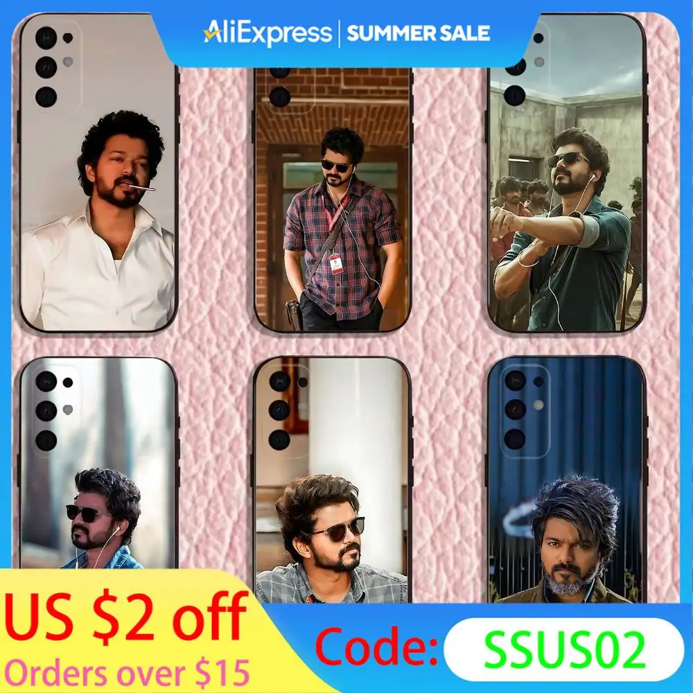 

Actor Singer T-Thalapathy Vijay Phone Case For Samsung S25,S24,S21,S22,S23,S30,Ultra,S20,Plus,Fe,Lite,Note,10,9,5G Black Cover