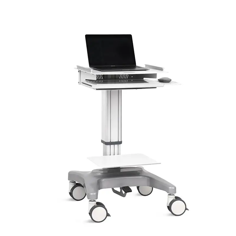 

SKR-R03 High Quality Hospital Dental Workstation Mobile Rolling Laptop Computer Trolley