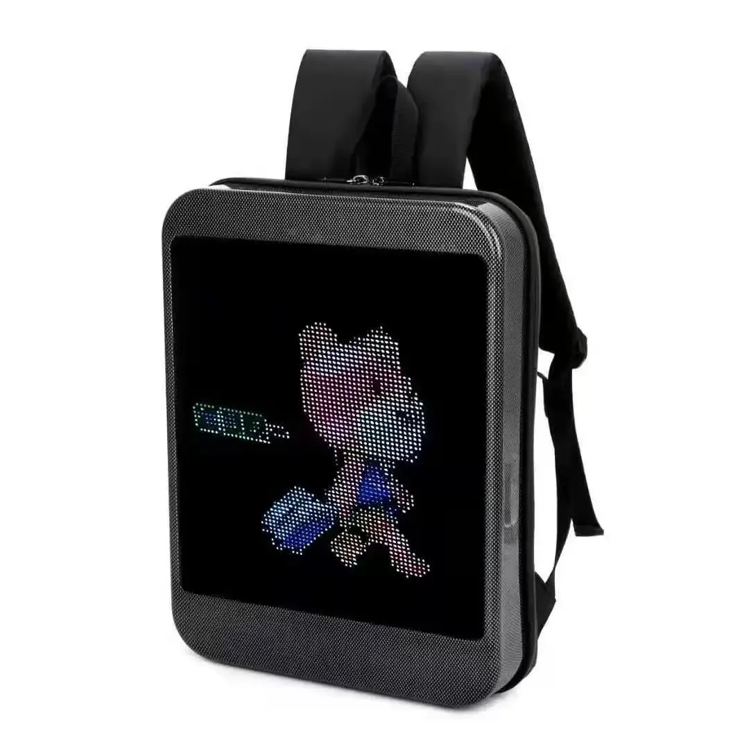 Led Advertising Backpack Waterproof Walking Billboard Mobile Control Led Bag Diy Display Screen Backpack