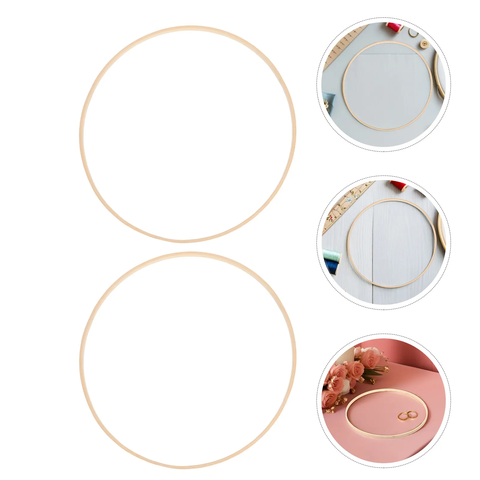 

10Pcs Bamboo Craft Wreath Wood Frame 30Cm Floral Hoops for Crafts Dreamcatcher Wreath Projects Wedding Decoration Hoops