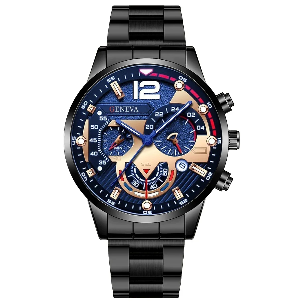 1-piece men's quartz watch with a business sports style,  Valentine's Day, and New Year gifts