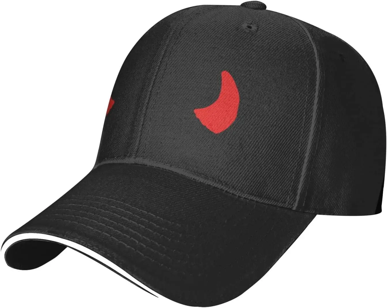 Red-Devil-Horns Vintage Trucker Hat Baseball Caps Adjustable Dad Adjustable Sun Hat for Men and Women Black Sun Protection