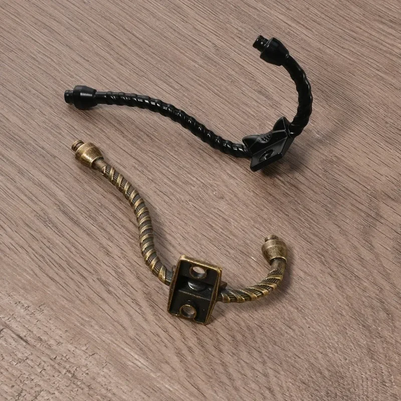 Antique twist metal hook Zinc alloy hardware accessories home decoration multi-function coat and hat hook bathroom accessories