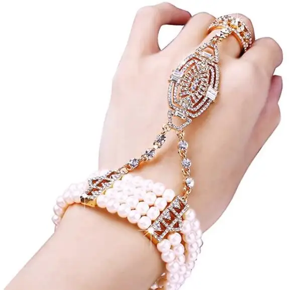 India Thailand Performs Belly Dance Pearl Bracelet One Piece Ring