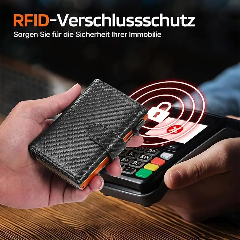 

Stylish Mens Wallet with Coin Case RFID Protected Perfect for Credit Card Organization