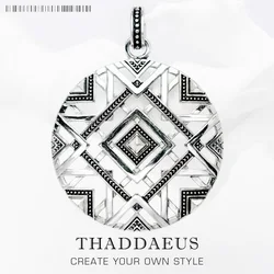 Pendant Africa Ornaments,925 Sterling Silver Glam Jewelry Europe Style Bijoux Necklace Accessories Gift For Soul Woman Men