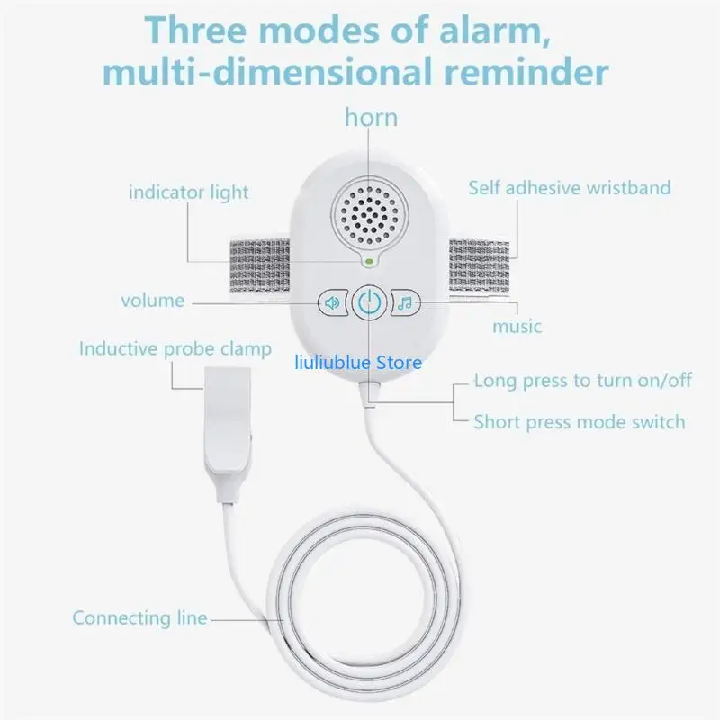 

Rechargeable Bed Wetting Alert for Children Effective Night Training Alarm with Sound & Vibration Alerts 62CF