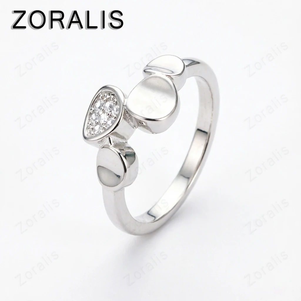 18K Gold High quality AAA Zircon Geometric Ring For Women Engagement Wedding Charm Fashion Party Jewelry Accessories Gift