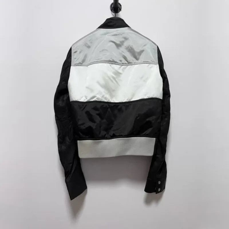 HKSH Spring Autumn New Men's Tide Dark Punk Original RO Patchwork Versatile Slim Leather Jacket Fashion Vibe Gothic Coat HK25582