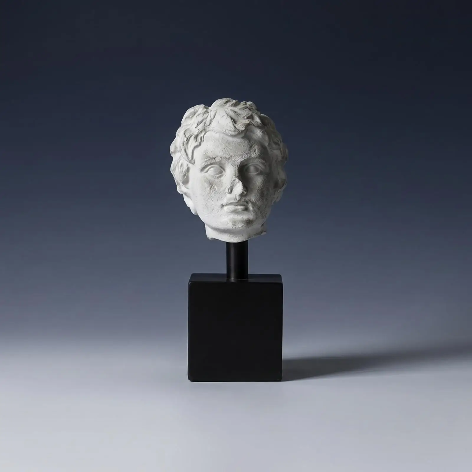 Resin Sculpture Classical Head Bust Modern Minimalist Statue for Desk Shelf Aesthetic Home Office Decoration Art Piece