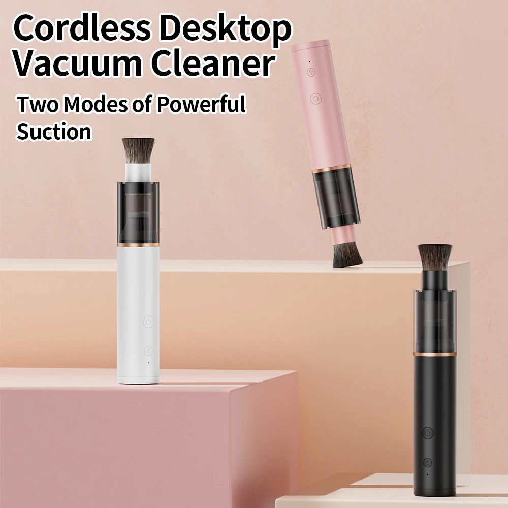 Vacuum Cleaner for Long-Lasting Cleaning, Small Handheld Vacuum Cleaner, Wireless Desktop Portable Coffee Grounds Vacuum Cleaner