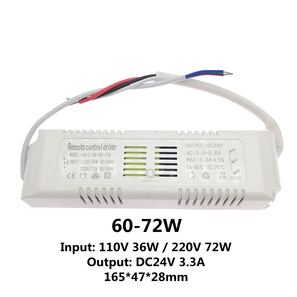 Imagem -03 - Controle Remoto Driver 2.4g Fonte de Alimentação Ser Usado para 24v Dual Cores Tira Conduzida Escurecimento & Mudança da Cor Entrada 220v Saída 24v 24v