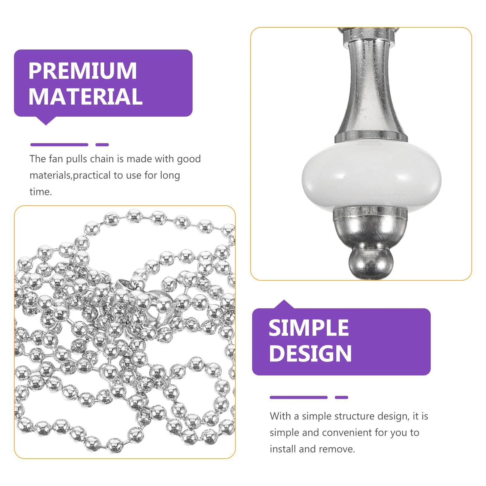 

Beaded Ceiling Fan Pull Extension Light Pulling Decorative Fan Chain Lamp Accessories Pull Chain For Ceiling Fans Light Fixtures