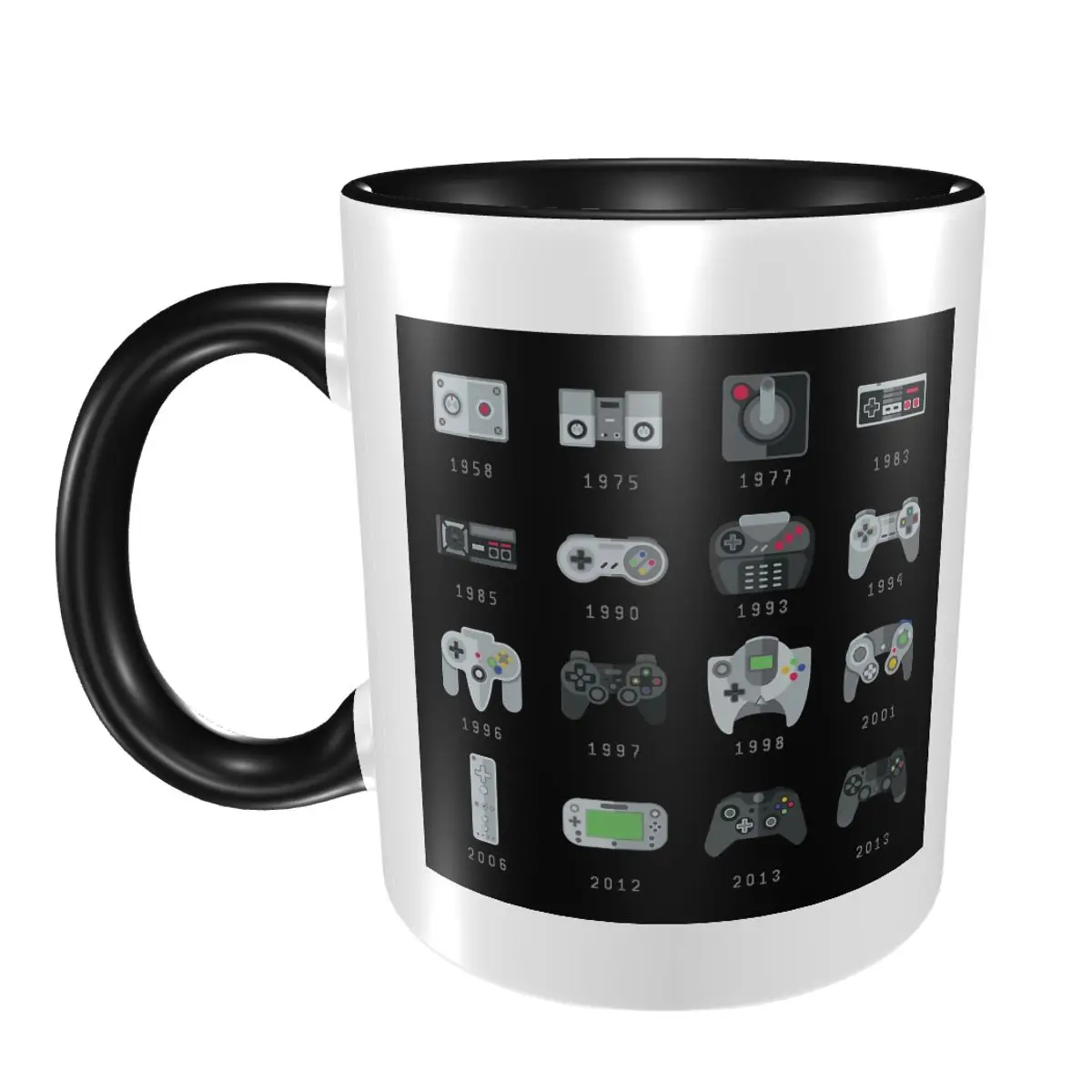 Geek Gaming Controllers Mug Funny Ceramic Coffee Cups Tea Mugs Milk Cup Drinkware Gifts for Woman Man