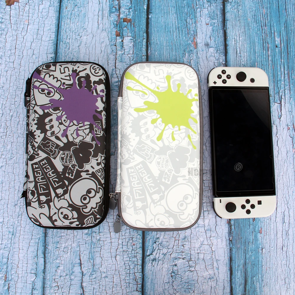 สำหรับ Nintendo สวิทช์/สวิทช์ OLED คอนโซลกระเป๋ากันน้ำกรณี Switch SPLATOON 3ช่องใส่การ์ด10ช่อง