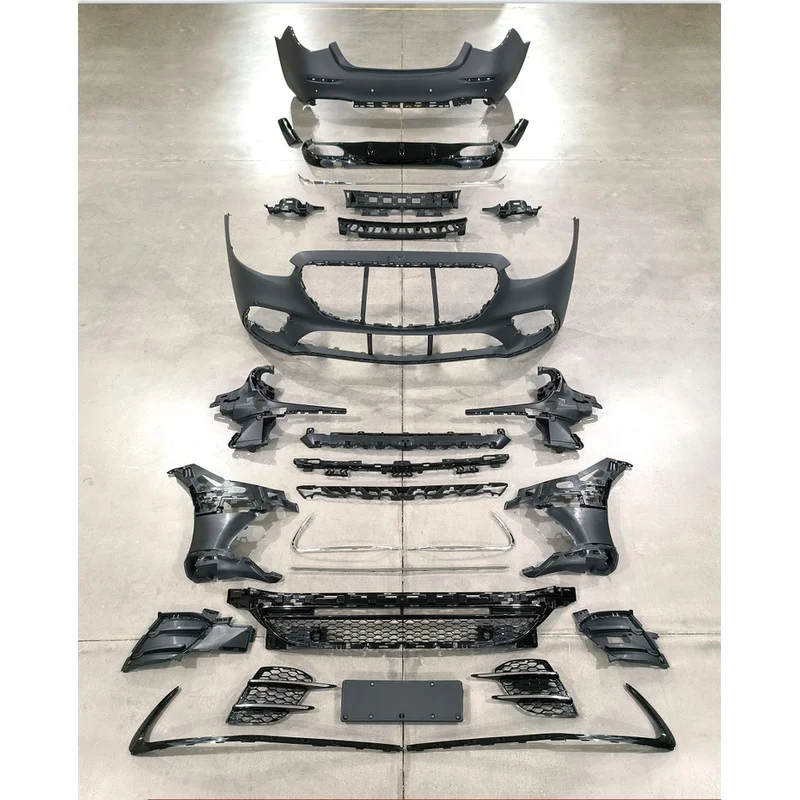 High Quality S450 1:1 Body Kit With Bumper Side Skirt For S Class W223 2021+ Exterior Upgrade Accessories