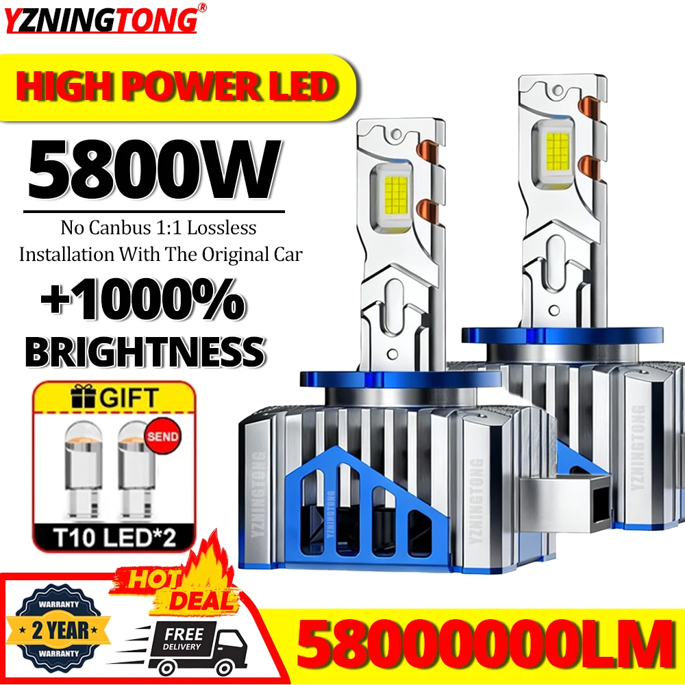 

D3S LED Headlight Bulb Canbus for Car 5800W D4S D2S D8S Auto Motorcycle D1S Led Headlamp D1R D2R D3R D4R Automobile Fog Lamp 12V