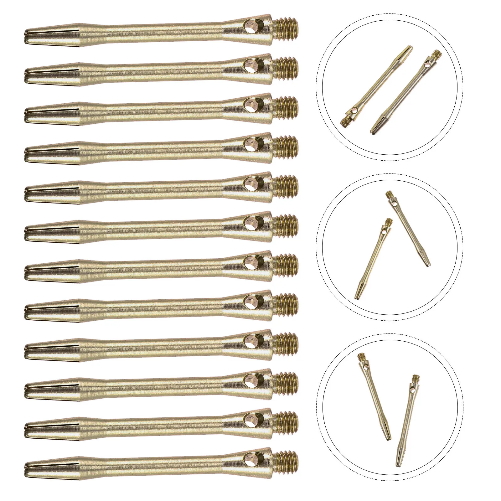 

12 шт. алюминиевых стержней для дротиков 2BA, многоразовые металлические стержни для тренировок в помещении, сменные компоненты, необходимые для игры, прочные и устойчивые