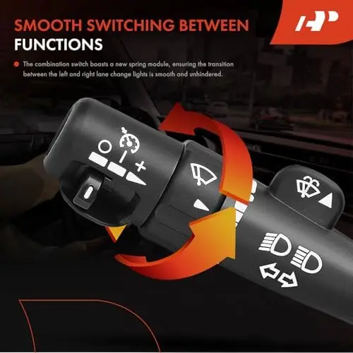 

A-Premium Multifunction Switch for Chevy, GMC, Cadillac Trucks & SUVs – Turn Signal, Wiper, Cruise Control