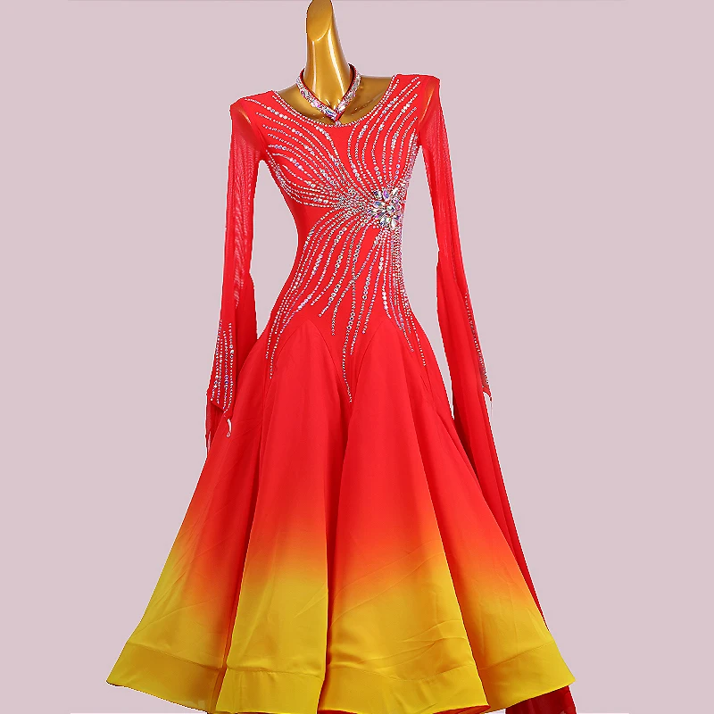 

Modern Dance Dress Standard Ballroom Dance Dress Women Tango Dress Waltz Competition Performance Costumes Ballroom Dress