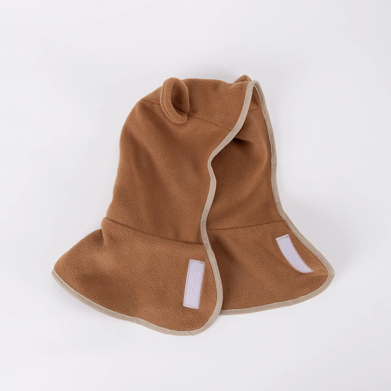 Inverno quente bebê uma peça cachecol chapéu bonito meninos meninas boné de proteção de orelha gorro à prova de vento velo criança crianças chapéus com capuz