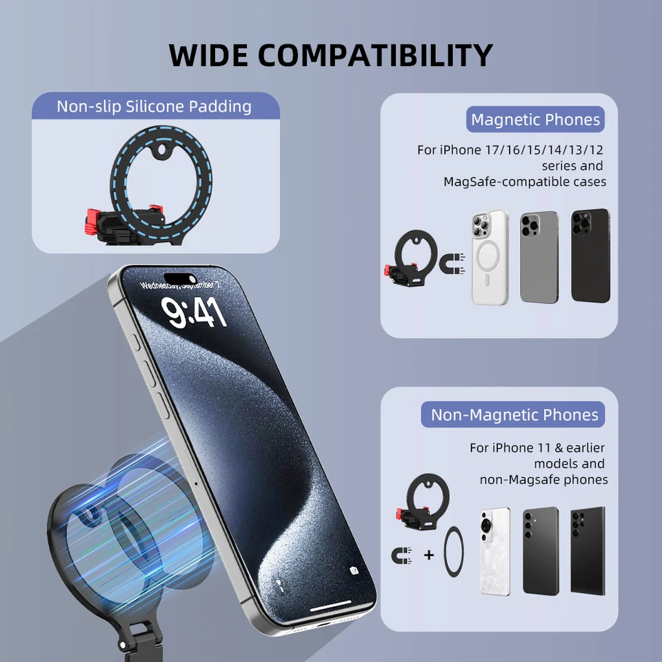 Flymile Magnetic Mount, for DJI Osmo Action 6/Nano Accessories