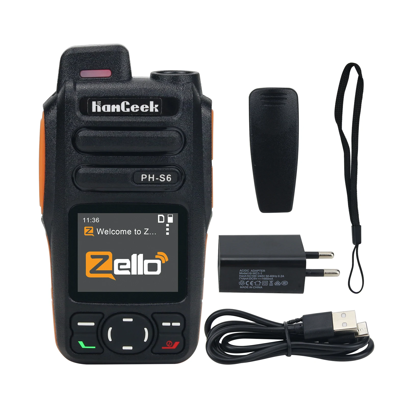 

HamGeek HG-S6 4G Network Radio Walkie Talkie Handheld Transceiver LTE/WCDMA/GSM POC Radio For Zello