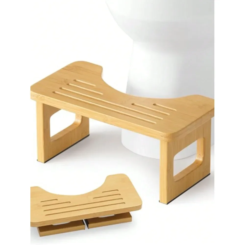 

Складной бамбуковый табурет для туалета, табурет для приседаний для взрослых, подставка для ног для детей, противоскользящие табуреты для туалета